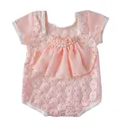 cute toddler clothing polyester baby romper jumpsuit lace rompers for baby girls