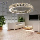 High Quality Large pendant lights Modern hanging Light Fittings LED Crystal Chandelier light with Certificate