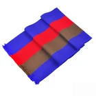 latest design men's blue brown and red mixed striped 100% polyester scarf