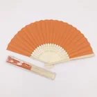 Paper Fan Fan Paper Fan Custom Design Printed Simple Solid Foldable Natural Bamboo Frame Paper Hand Fan