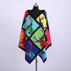 Christmas red green big large elk deer classic printed women scarves shawls