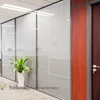 steel panel frosted glass wall modern conference office cubicles