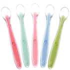 Wholesale baby silicone spoon, food grade silicone baby spoon BPA free