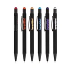 Pen Laser Gift Hot Sell Black Rubberized Soft Metal Pen Laser Color Underlay Custom Logo For Promotion And Gift
