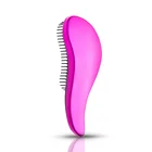 Hot sale antistatic custom rose pink flat top magic spell hair brush
