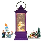 Arab scene Lighted Water Lantern Lighted Christmas Snow Globe with Swirling Glitter Battery Operated or Usb Operated