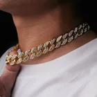Hot sale Punk Miami Cuban Choker Necklace Collar hip hop chain for man and women