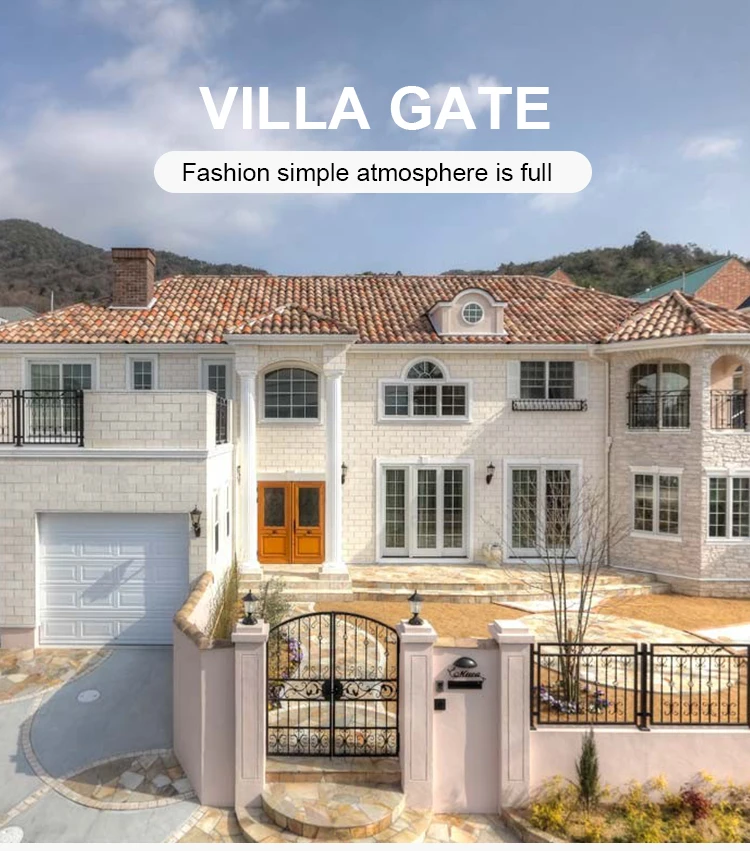 Simple Modern Sliding Entrance Iron Main Gate Design For Home