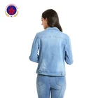 2019 wholesale fashion denim jackets 11-13OZ denim coat for women