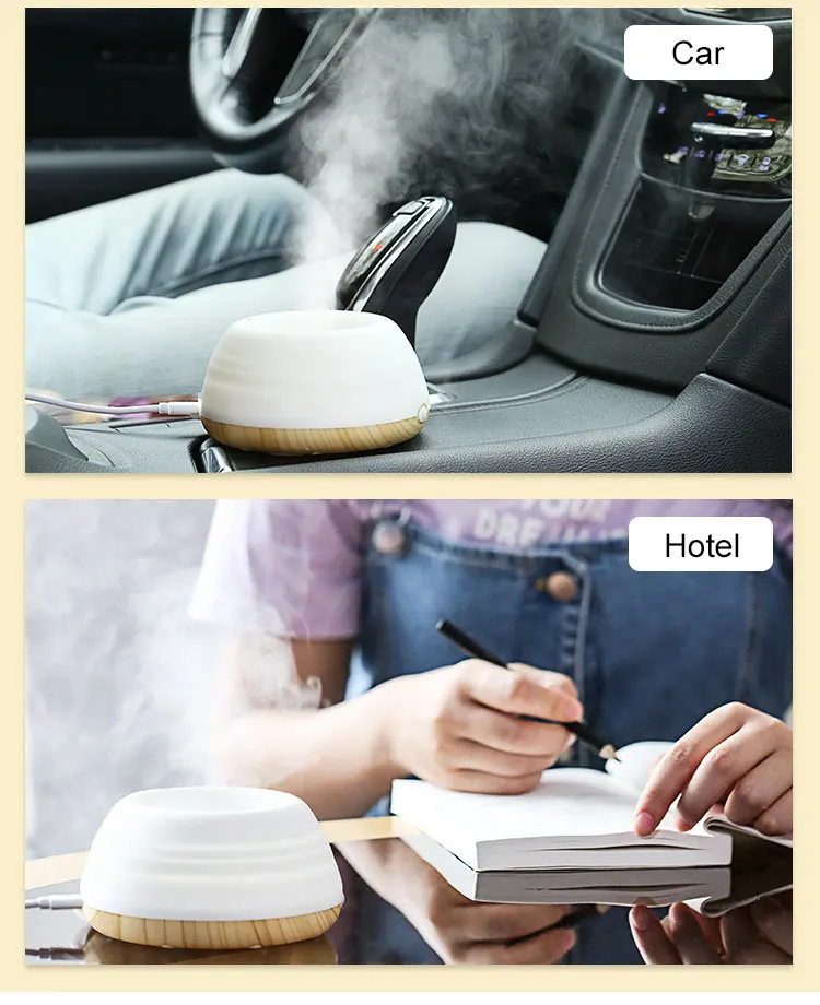 2019 newst travel led electric charged mini usb mist humidifier diffuser for car