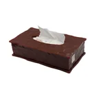 Factory Competitive Price Hotel Tabletop Brown Acrylic Tissue Box