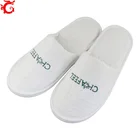 professional cotton waffle hotel slippers with embroidery logo