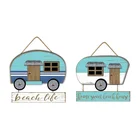 Home decorative hanging wall designs ocean wood plaque
