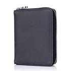 Factory Wholesale Genuine Leather Passport Holder Cash Travel Wallet Bag Security ID Credit Card Holder