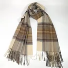 Fashion design multicolor stitching Sogra style wool shawl winter