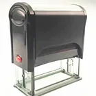 Custom self inking rubber stamp handles with different colors