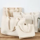Handmade custom cotton bag student shoulder drawstring backpack canvas bag