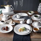 ceramic dinner plate set new style western modern hotel dinnerware porcelain dinner set