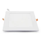 China factory modern aluminum white frame recessed slim panel light 6w square ceiling light