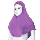 hot casual custom color solid malaysian arabic islamic muslim modern breathable linen hijab for women girls