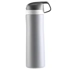 FEIJIAN 550ml Auto Straw Bottle Double Wall Stainless Steel Thermos bottle vacuum flask sport straw water bottle tritan