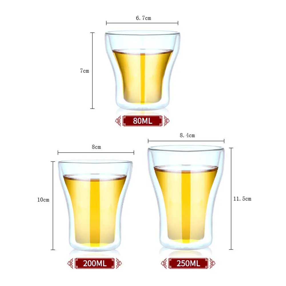 Europe Standard Double Wall Insulated Borosilicate Glass Cup