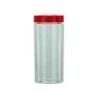 1.27L clear PET plastic jar for candy and cookies