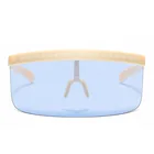 Big frame integrated windproof sunglasses, fashion sports sunscreen glasses, personalized face shield