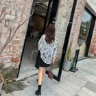Plus Size Plus Size Oversized Women's Fat Sister Fattening Up Hong Kong Chic Fashion Leopard Print Shirt Top