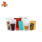 Good Quality Custom Printed Foil Backed Bags Clear Front Stand Up Pouches With Zipper Great For Snack/Seeds/Grain