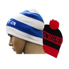 Acrylic Knitted Scarf And Hat Set Knitted Classic Adult Beanie Knitted Beanie With Logo