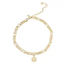 Fashionable new European and American women's 14k Gold foot chain jewelry Ankle Bracelet