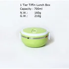 Factory Wholesale Insulated Food Container Bento Tiffin Box For Lunch with ellipse ring-pull