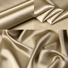 High quality silk blouse textiles bleached undye in stock satin brocade fabric