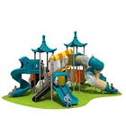 Baby Outdoor Play Equipment 2 Swing Set Kids Plastic Playground Fable Theme