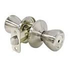 Door Lock Exterior Door Knob Lock Stainless Steel Keyed Knob Door Lock