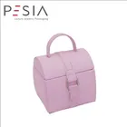 Wholesale Custom Logo Packaging Gift Pu Leather pink Box For Jewelry