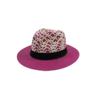 Wholesale custom hot selling womens natural color paper panama hat