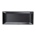 China Manufacturer Japanese Low Thermal Conductivity Japanese Melamine Dinnerware Black Sushi Plate Rectangular