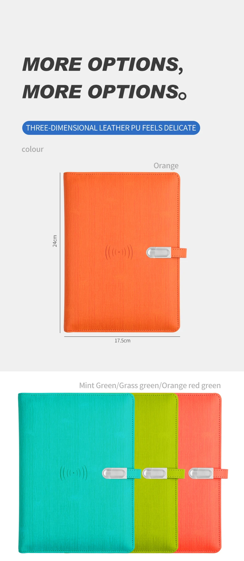 high quality wholesale leather diary planner notebook custom