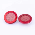 Nickel-Free Metal Snap Button Matte Custom 15mm Matte Black Metal Mesh Snap Button Colorful Fancy Buttons