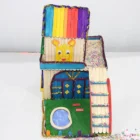 Diy House DIY School Teaching Craft Ice Cream Sticks Wooden