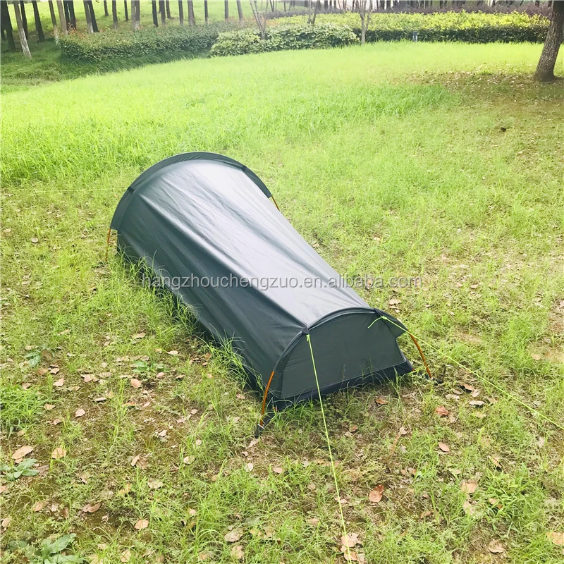 High-end Ultralight 1 person sleeping bag tent, CZX-344 Military Green tent,Sleeping Tent,Backpacking Swag Tent