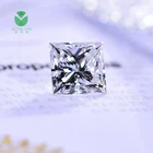 shining melee princess cut polished lab grown loose diamond display