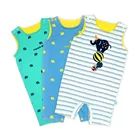 Baby Romper Rompers Rompers 100% Cotton Breathable Summer Short Sleeveless Baby Romper Baby Summer Rompers