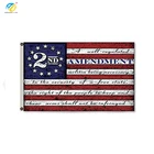 Custom 3x5 Feet Second 2nd Amendment 1791 Vintage American Flag Banner