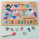 Hot Toy Hot Sale Kids Educational Wooden Toy For Children Digital Puzzle Blocks