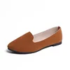 Good Supplier Factory wholesale Low MOQ Custom large size women flat ladies flat loafers shoe ladies black flat shoes