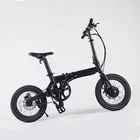 Hoya e bike black mini bicycle 16 inch folding bike electric spoke wheel pedelec
