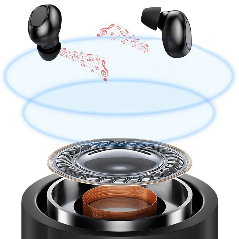 New product H10 tws wireless earbuds stereo headset V5.0 headphone IPX7 waterproof earphone with charging case - ANKUX.COM
